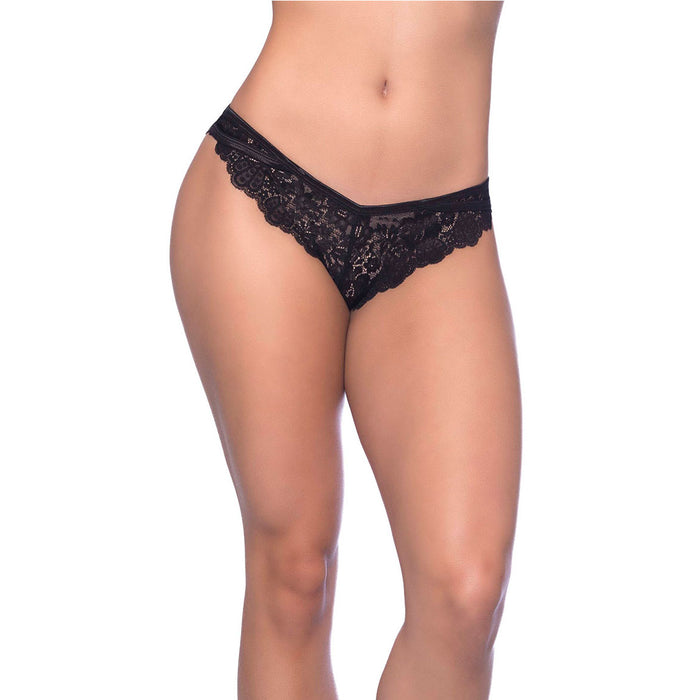 Women's Scalloped Floral Lace Bikini Panty