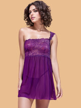 One Shoulder babydoll for women-11006