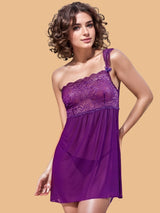 One Shoulder babydoll for women-11006