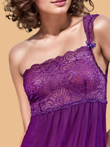 One Shoulder babydoll for women-11006