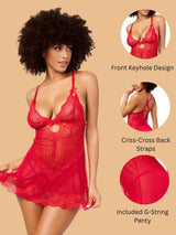 Keyhole Babydoll for women-11013