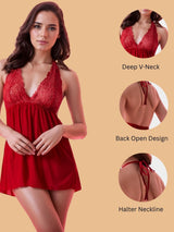 Deep V Neck Babydoll for women-11014