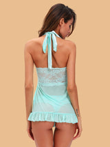 Halter Neck Babydoll for women-11027