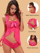 Halter Neck Babydoll for women-11027