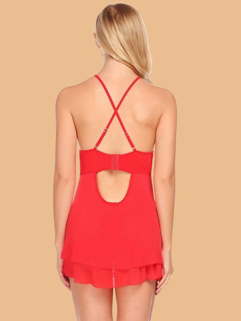 Women's Halter Neck Keyhole Nightdress