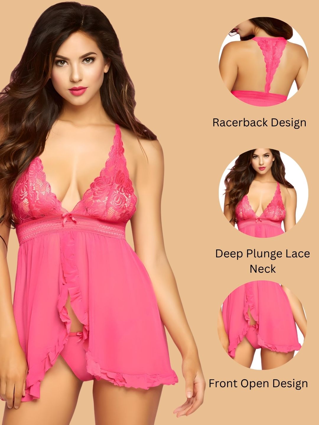 Racerback Babydoll for women-11059