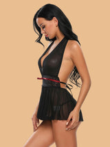 Halter Neck Babydoll for women-11078