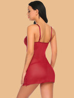 Women's Lace Sweetheart Nightdress With Drawstring