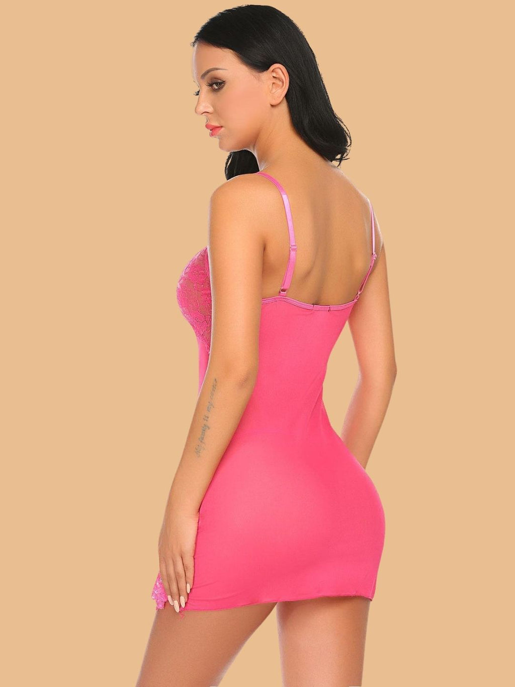 Women's Lace Sweetheart Nightdress With Drawstring