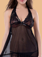 Women's Lace Halter Neck Nightdress