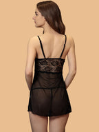 Women's Scallop Lace Nightdress With G-String