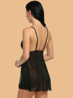 Women's Lace Bow Tie Spaghetti Strap Nightdress