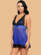 Women's Lace Bow Nightdress With G String