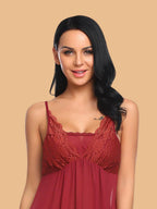Women's Lace Nightdress With G String