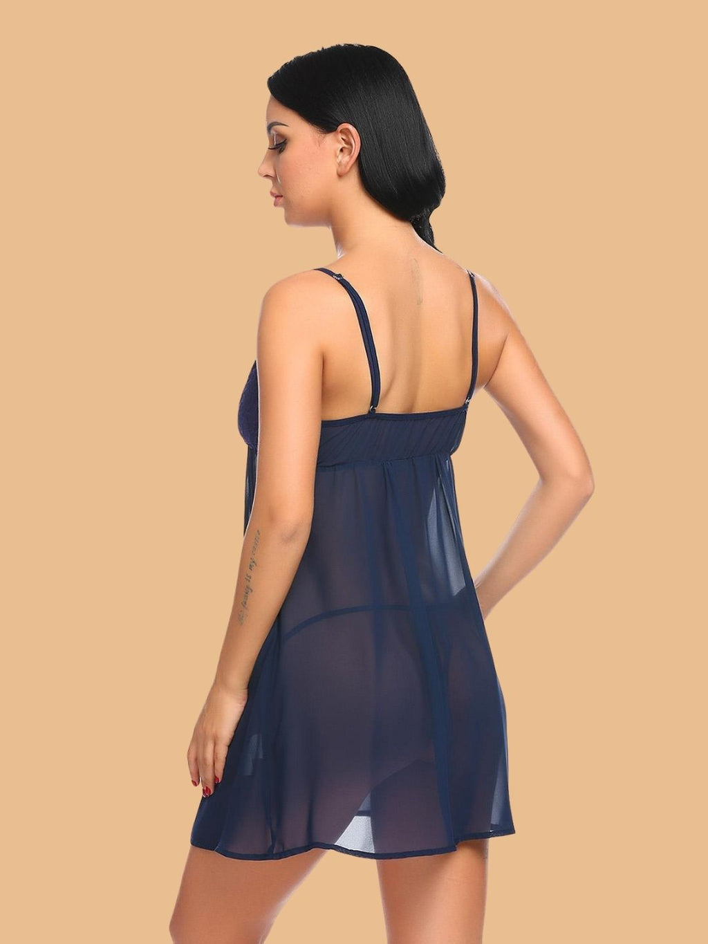 Women's Lace Nightdress With G String