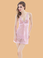 Women's Lace Nightdress With Ribbon Tie