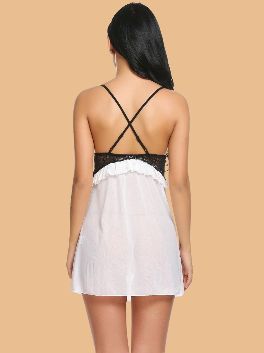 Women's Lace & Chiffon Nightdress
