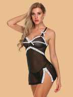 Women's Lace Nightdress With G-String