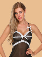 Women's Lace Nightdress With G-String