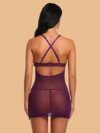 Women's Lace Nightdress With G-String