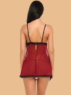 Women's Lace Nightdress With G-String