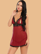 Women's Lace Nightdress With G-String