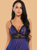 Women's Lace Nightdress With G-String
