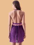 Women's Lace Halter Neck Nightdress