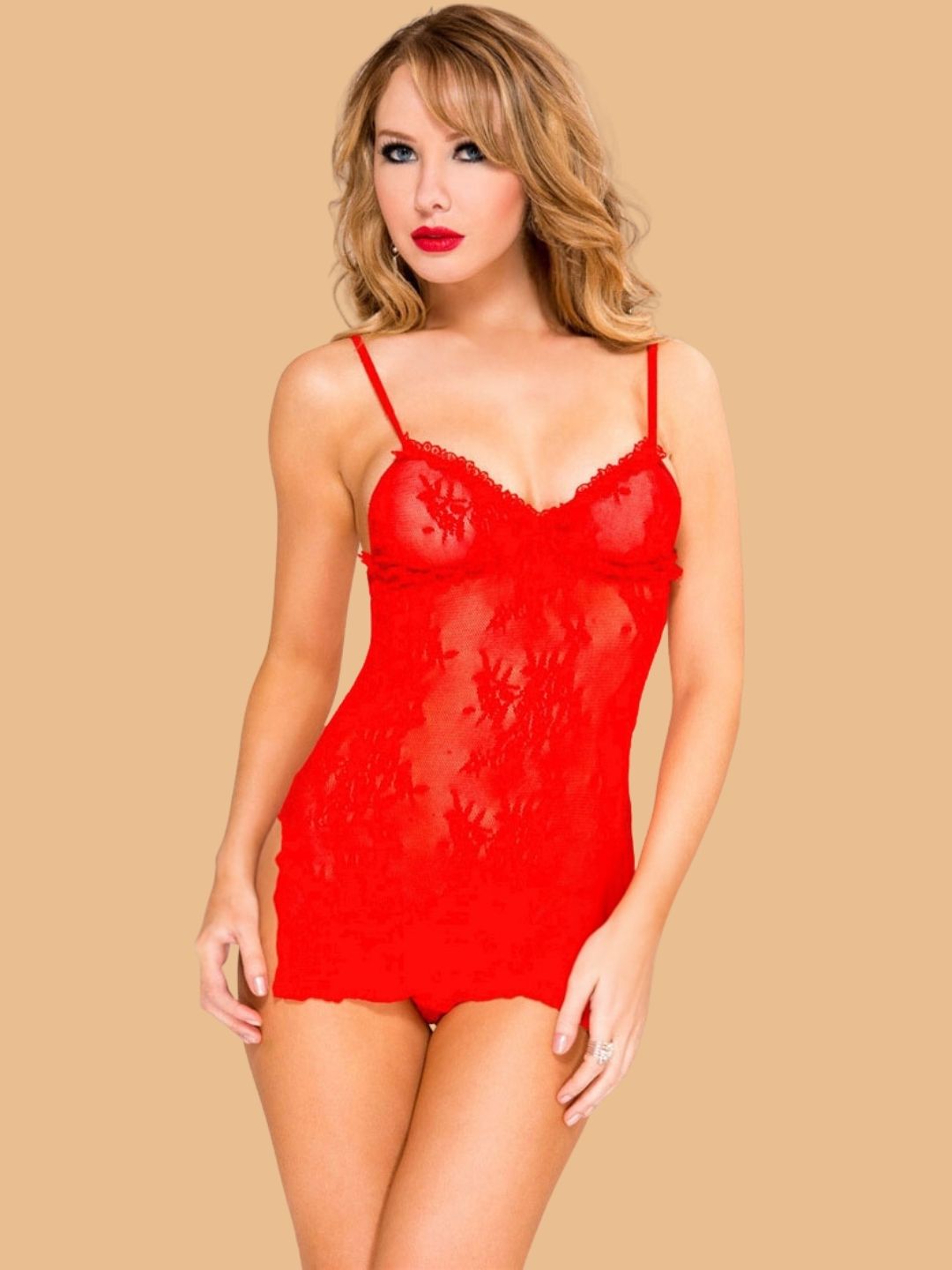 Women's Floral Lace Camisole Nightdress