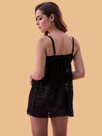 Women's Lace Nightdress Set With Shorts