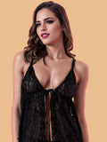 Women's Lace Nightdress Set With Shorts