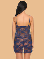 Women's Lace Nightdress Set With Shorts