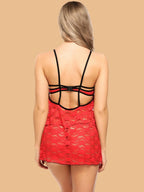 Women's Lace Nightdress With Cut-Out Bust Detail