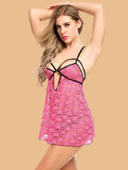 Women's Lace Nightdress With Cut-Out Bust Detail