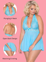 Deep Neck Babydoll for women-12655