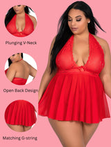 Deep Neck Babydoll for women-12655