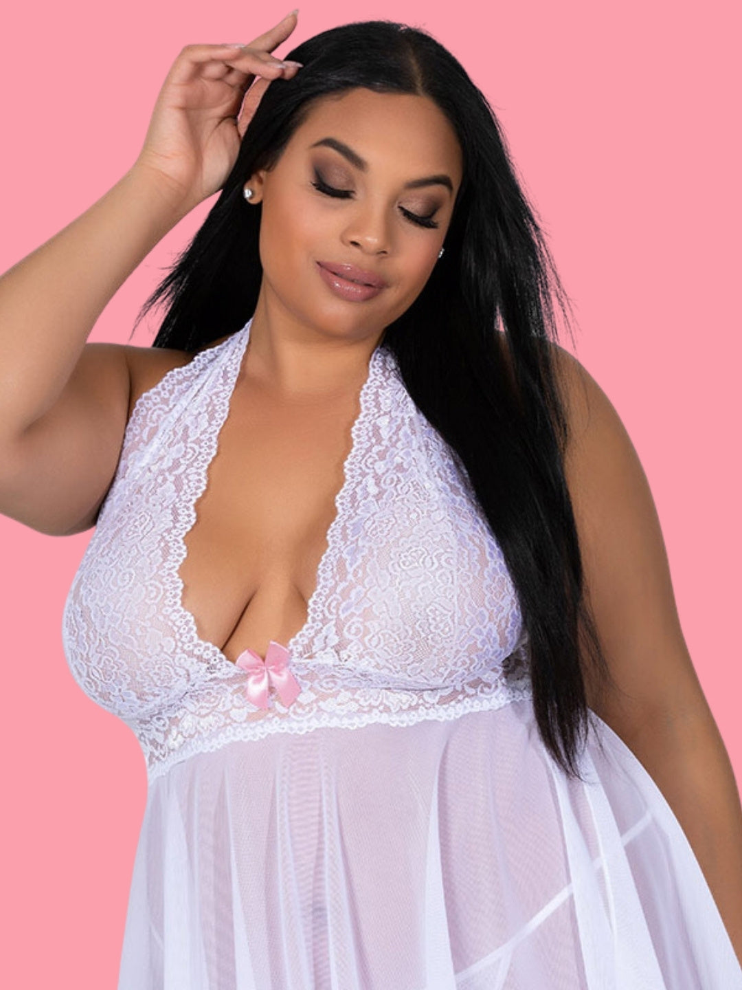 Deep Neck Babydoll for women-12655