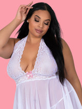 Deep Neck Babydoll for women-12655