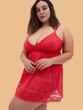 Plus Size All-Over Lace Nightdress