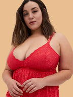 Plus Size All-Over Lace Nightdress