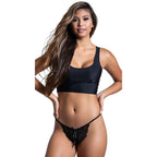 Women's Lace Front Bow Detail G-String