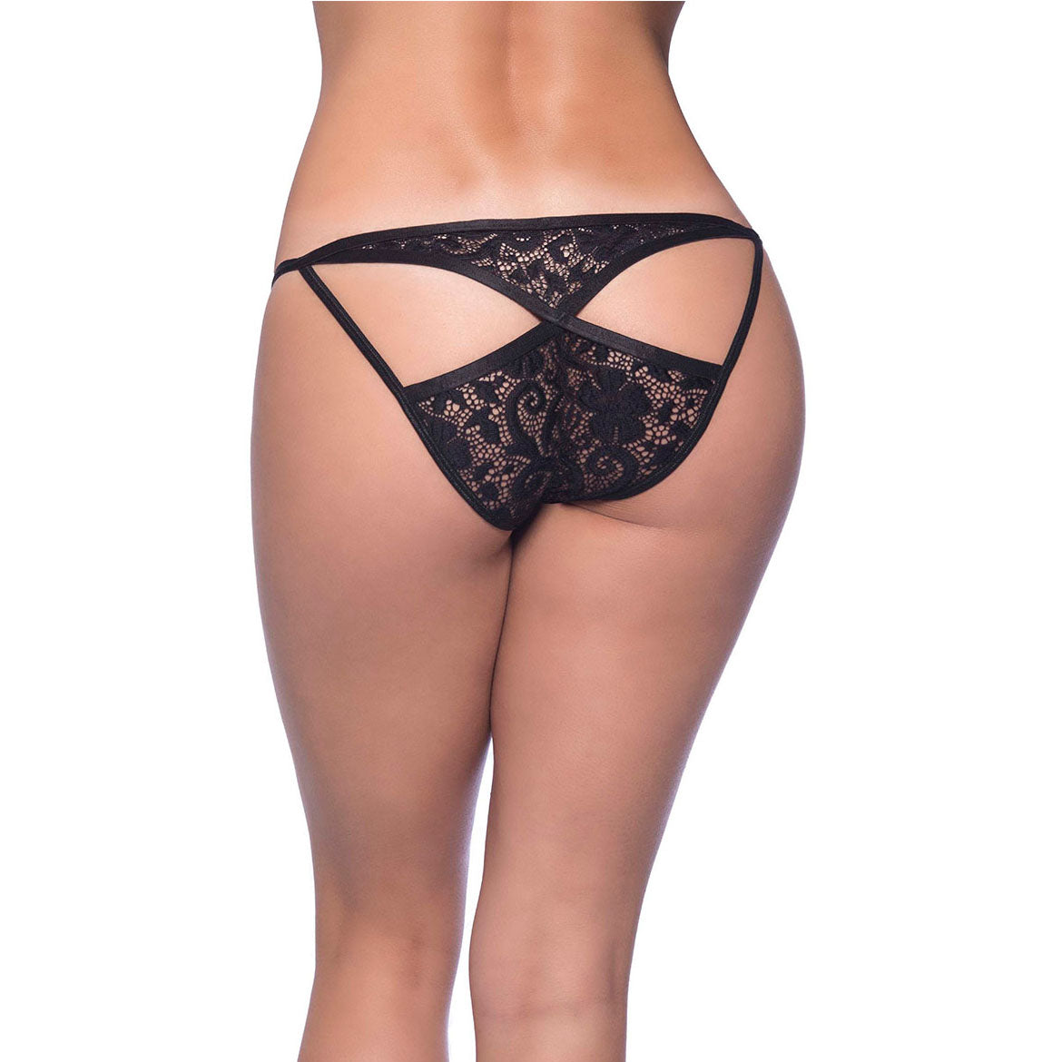 Women's Strappy Lace Cutout Panty