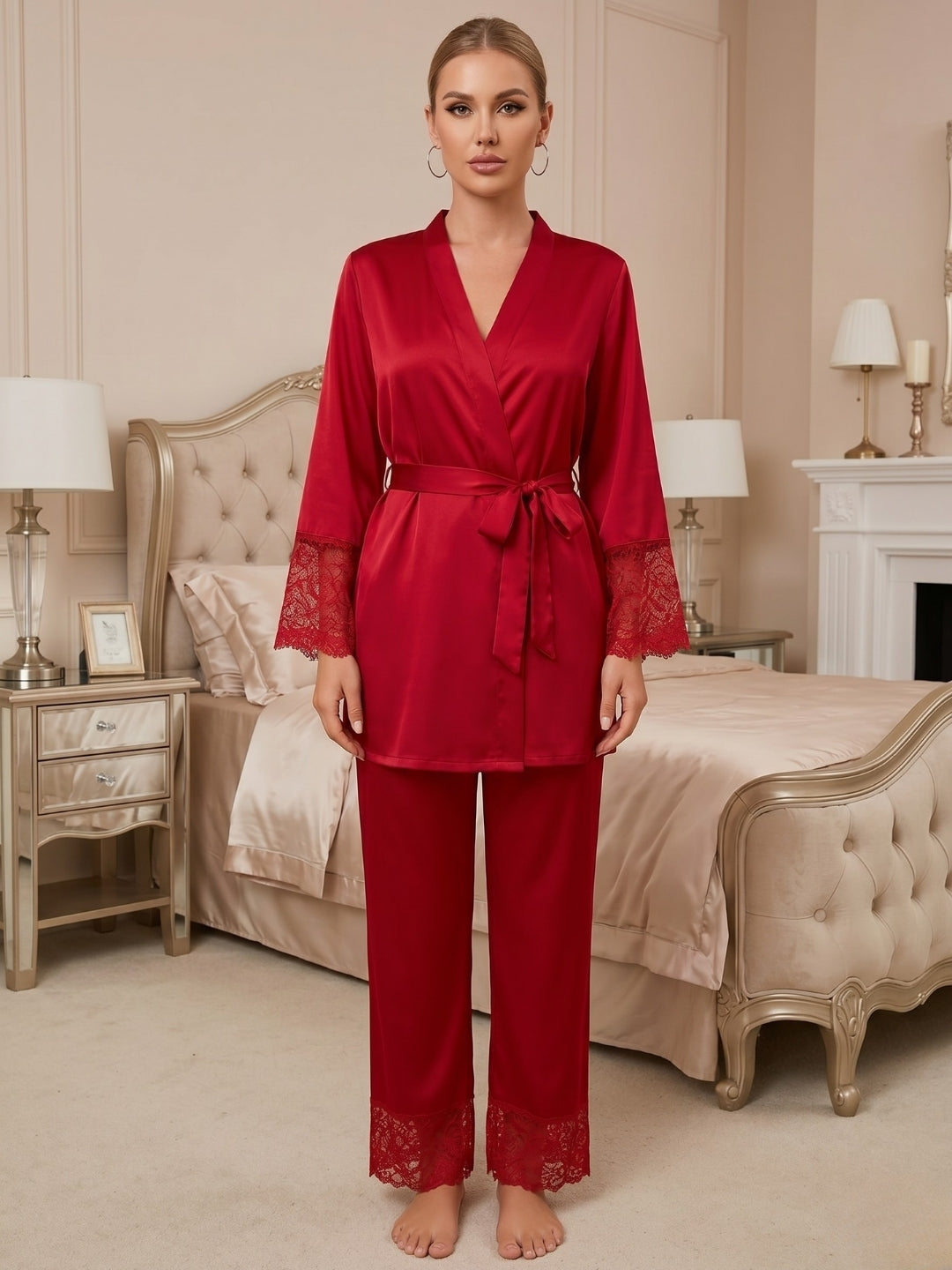 Women's Satin Sleepwear Set