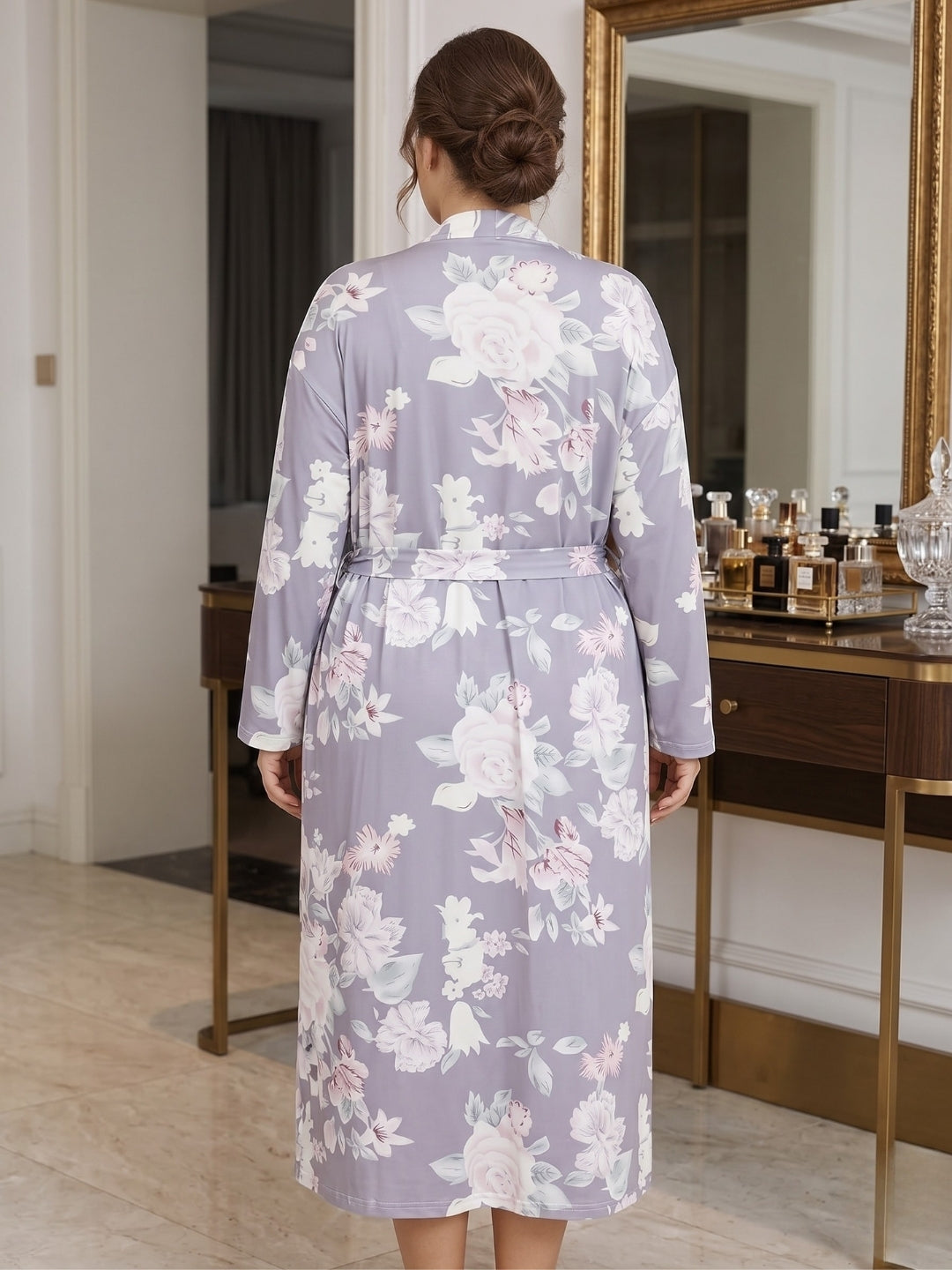 Women's Floral Robe Set