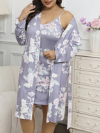 Women's Floral Robe Set