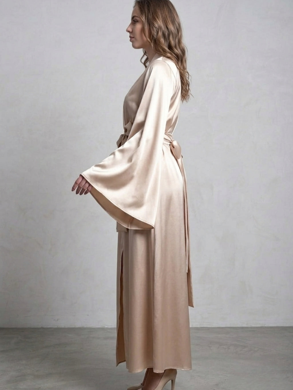 Satin Kimono Robe for Women