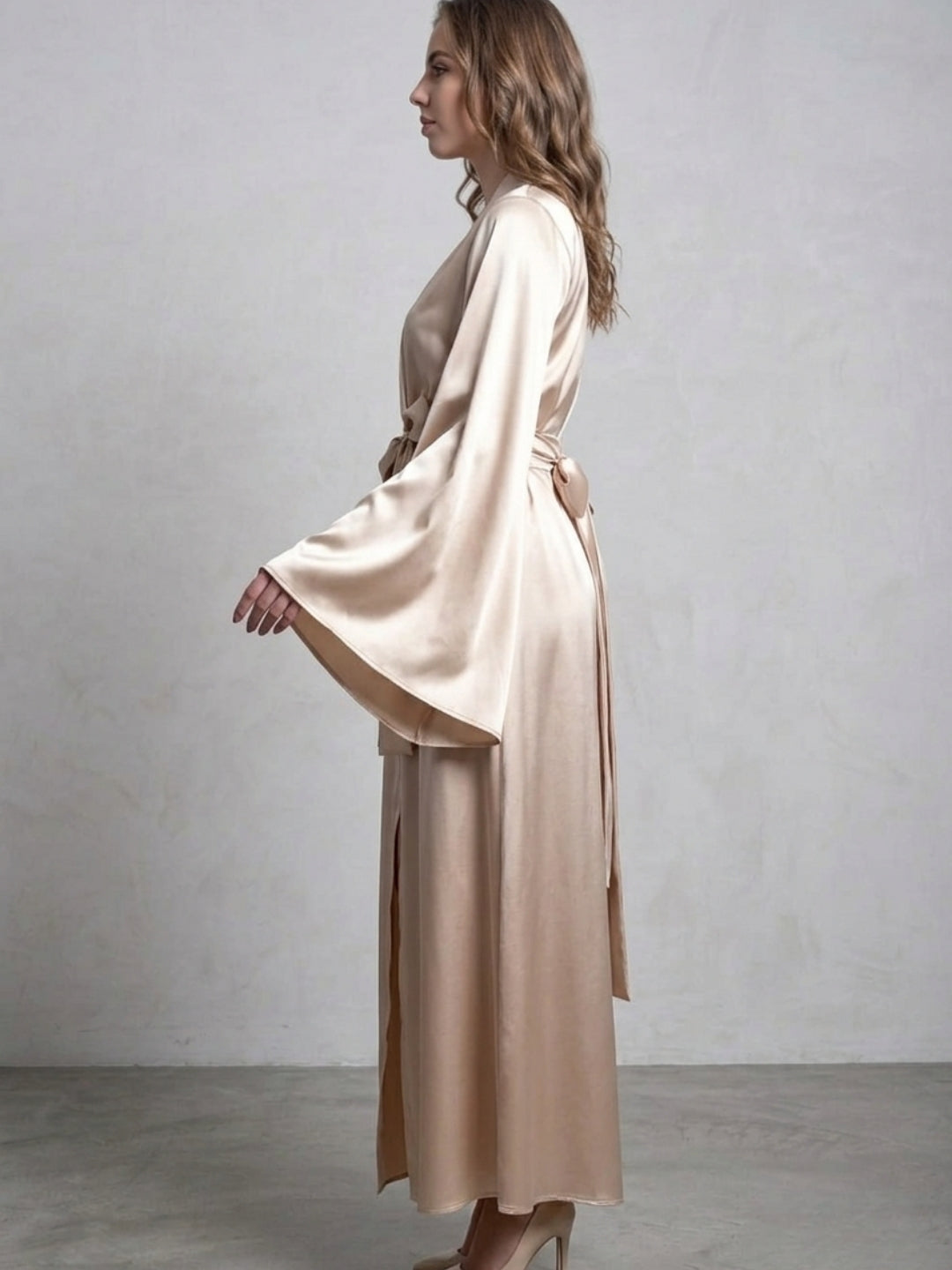 Satin Kimono Robe for Women