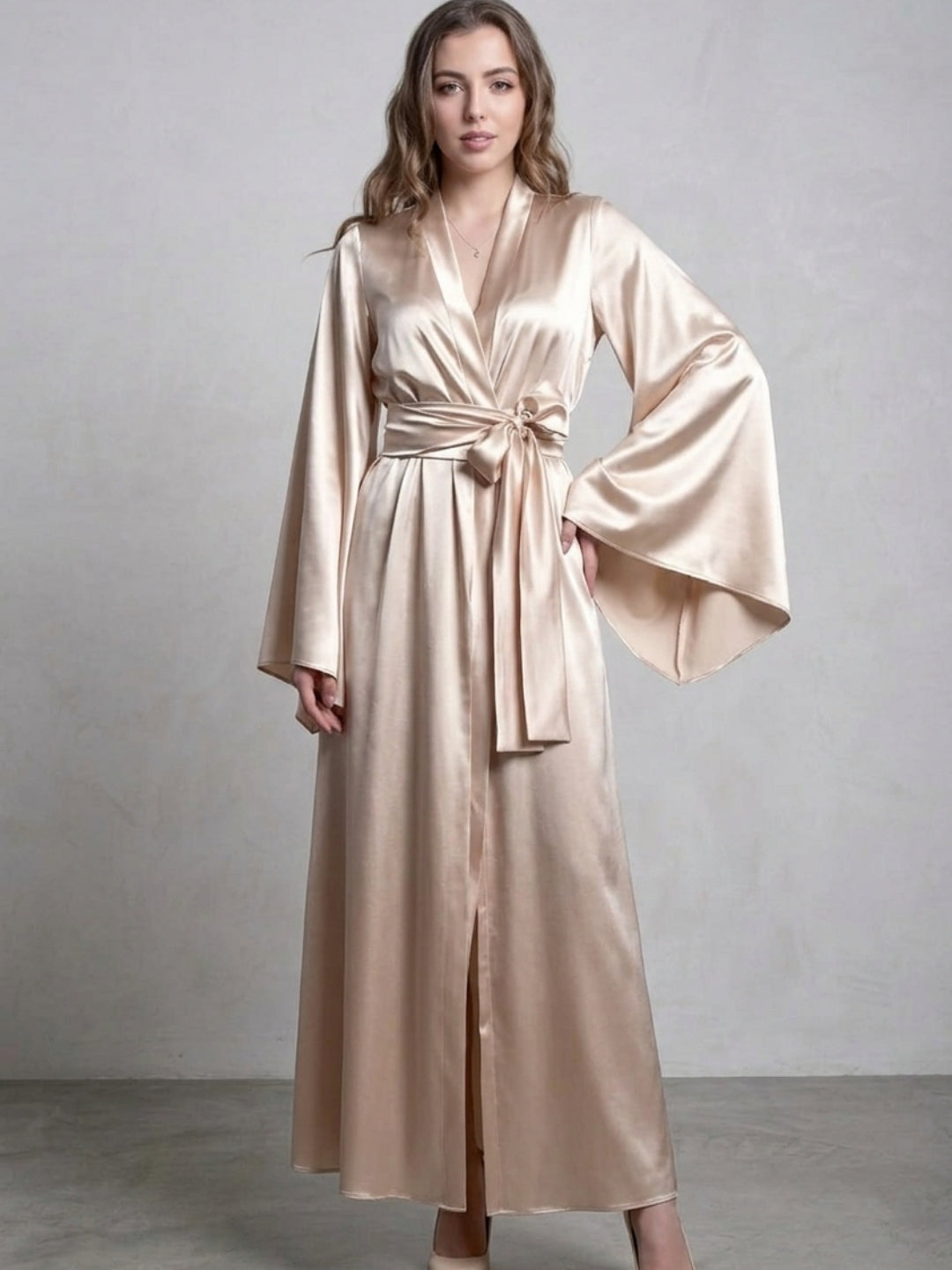 Satin Kimono Robe for Women
