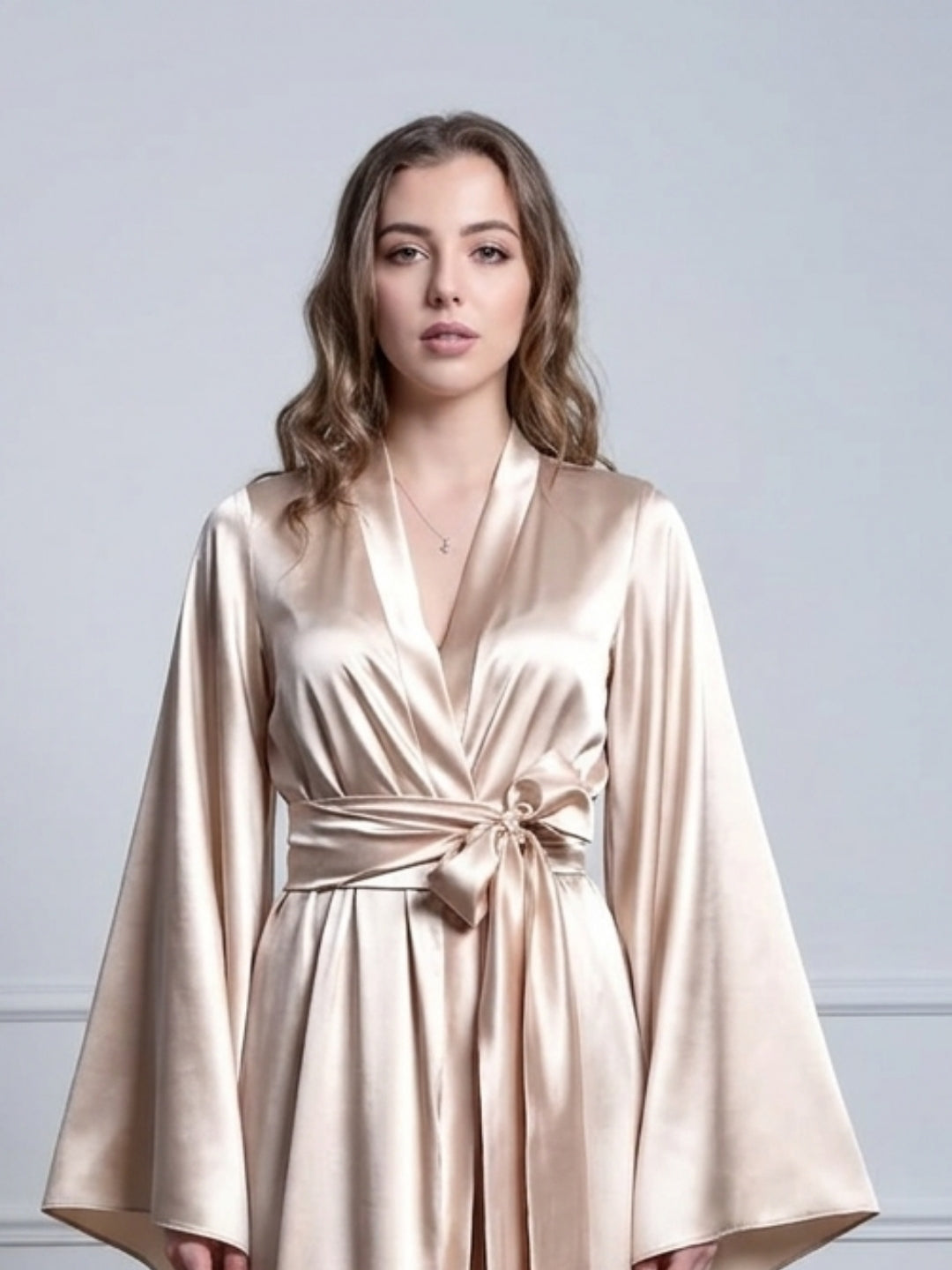 Satin Kimono Robe for Women
