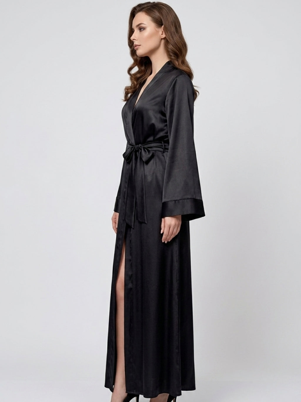 Satin Kimono Robe for Women